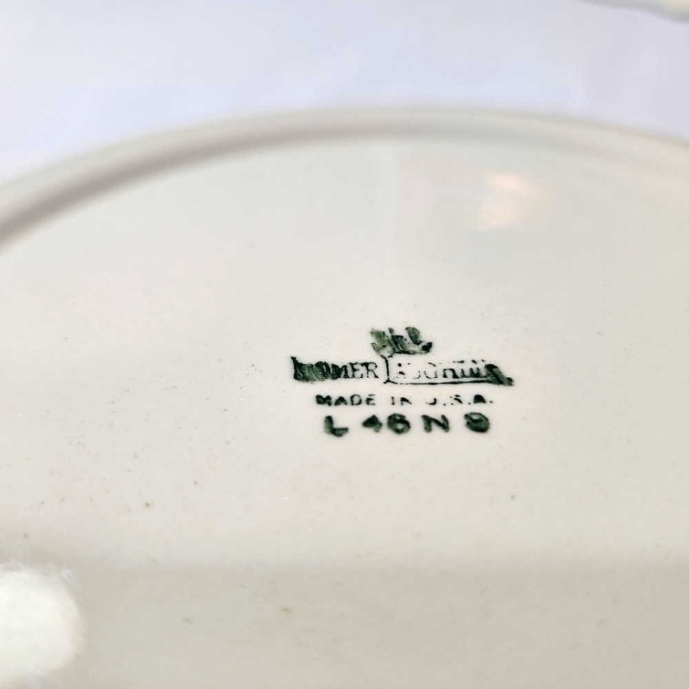 2 Vintage Homer Laughlin Virginia Rose Luncheon Plates L46 N8 Cottage Fairy Fine - Picture 16 of 16